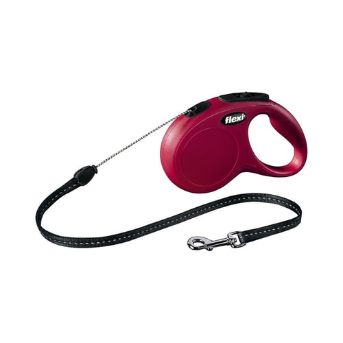 Flexi Classis S Cord 5m Rauður