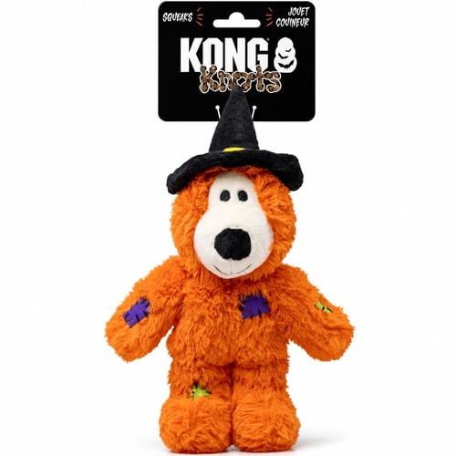 KONG Halloween Wild Knots Witch Bear Orange