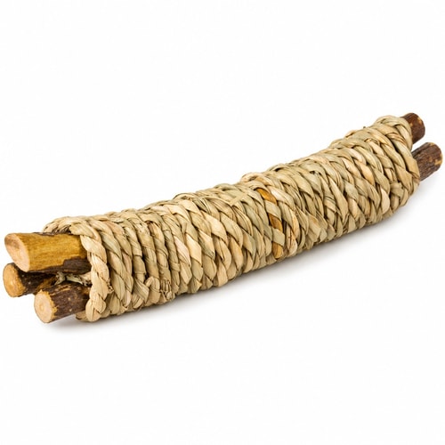 Wooden chew sticks with water hyacinth