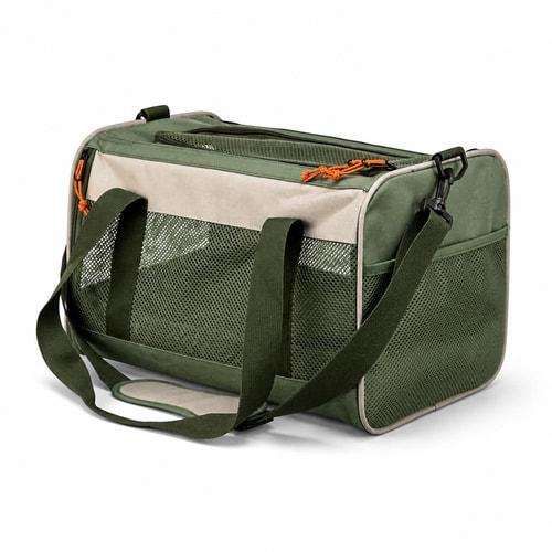 Marlon bag 27x27x43cm beige/green 1