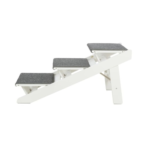 Trixie rampur fellanlegur úr MDF – 44×46×106 cm hvítur