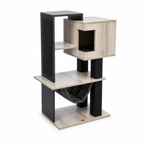 Trixie CityStyle klórustaur – grár/svartur, 98 cm