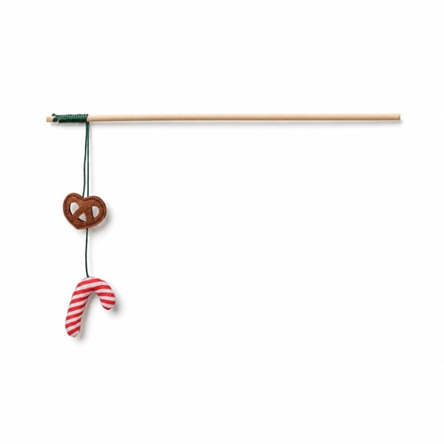 Trixie jólaleikstöng með sykurstaf, viði – 48 cm