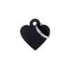 Small Heart Aluminum Black