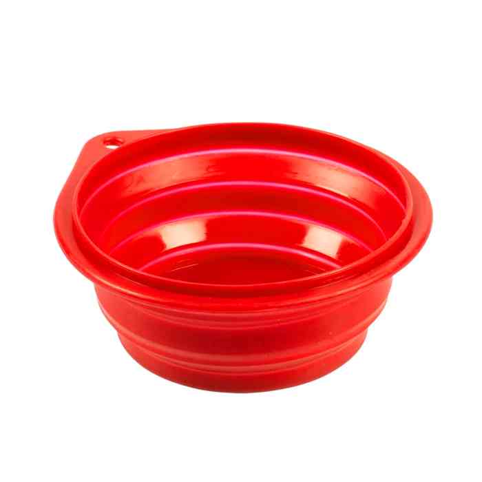 Silicone Travel Bowl 250Ml - 11Cm Red