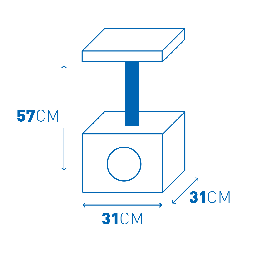 PMLG028527|20000 Scr. Post Christa Paw 31X31X57Cm Beige