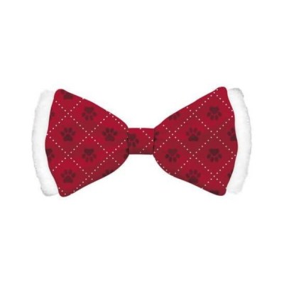 Bow Tie Xmas Satin Red Cat S