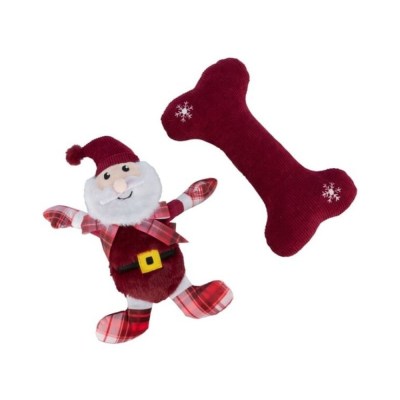 Xmas gift set plush/fabric 30 cm