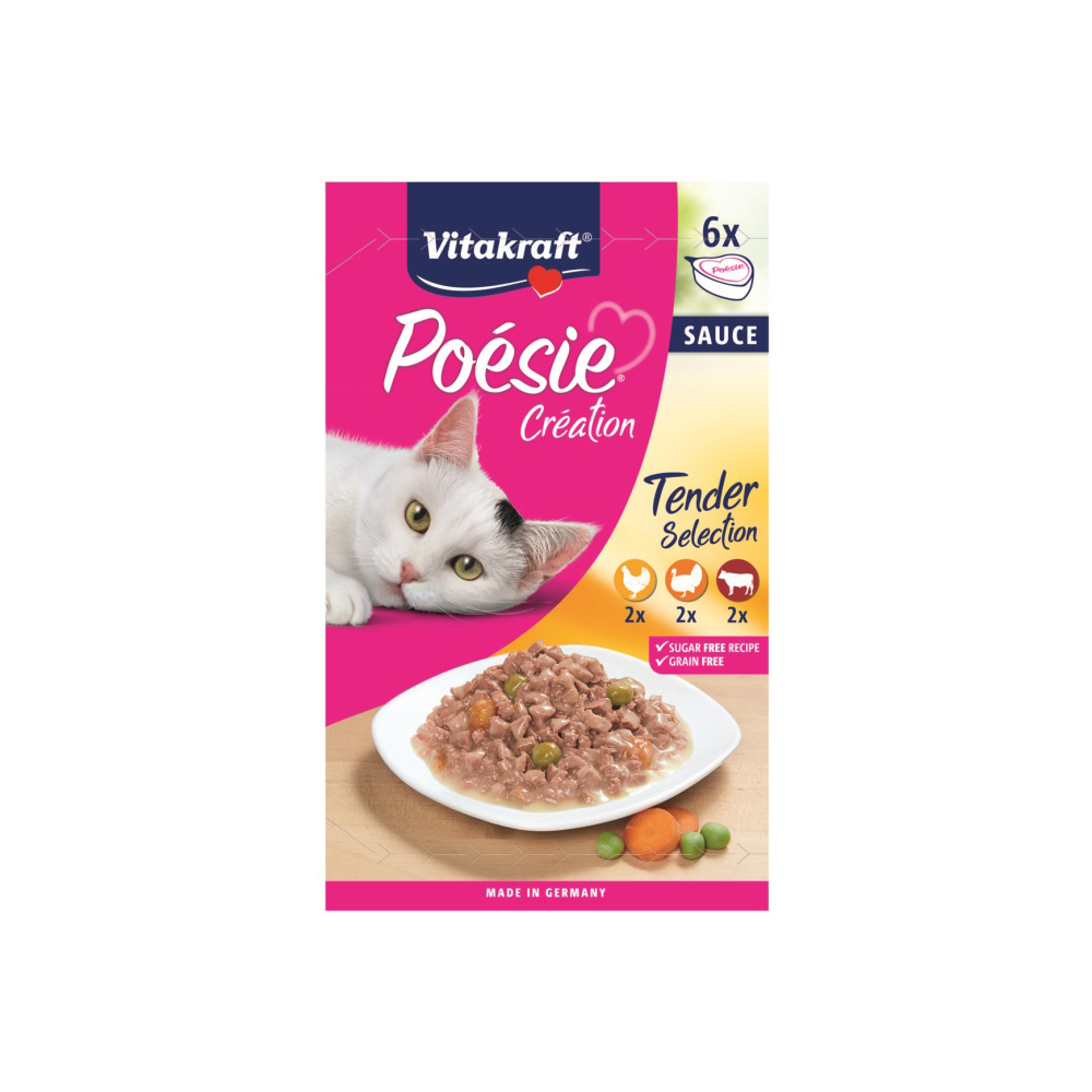 VK35085|10000 Poésie Multipack Kjúklingur, Naut, Kalkún 6x85 g