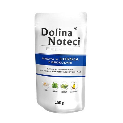 Dolina Noteci Dog Premium Rich In - Þorskur með Brokkolí 150 g