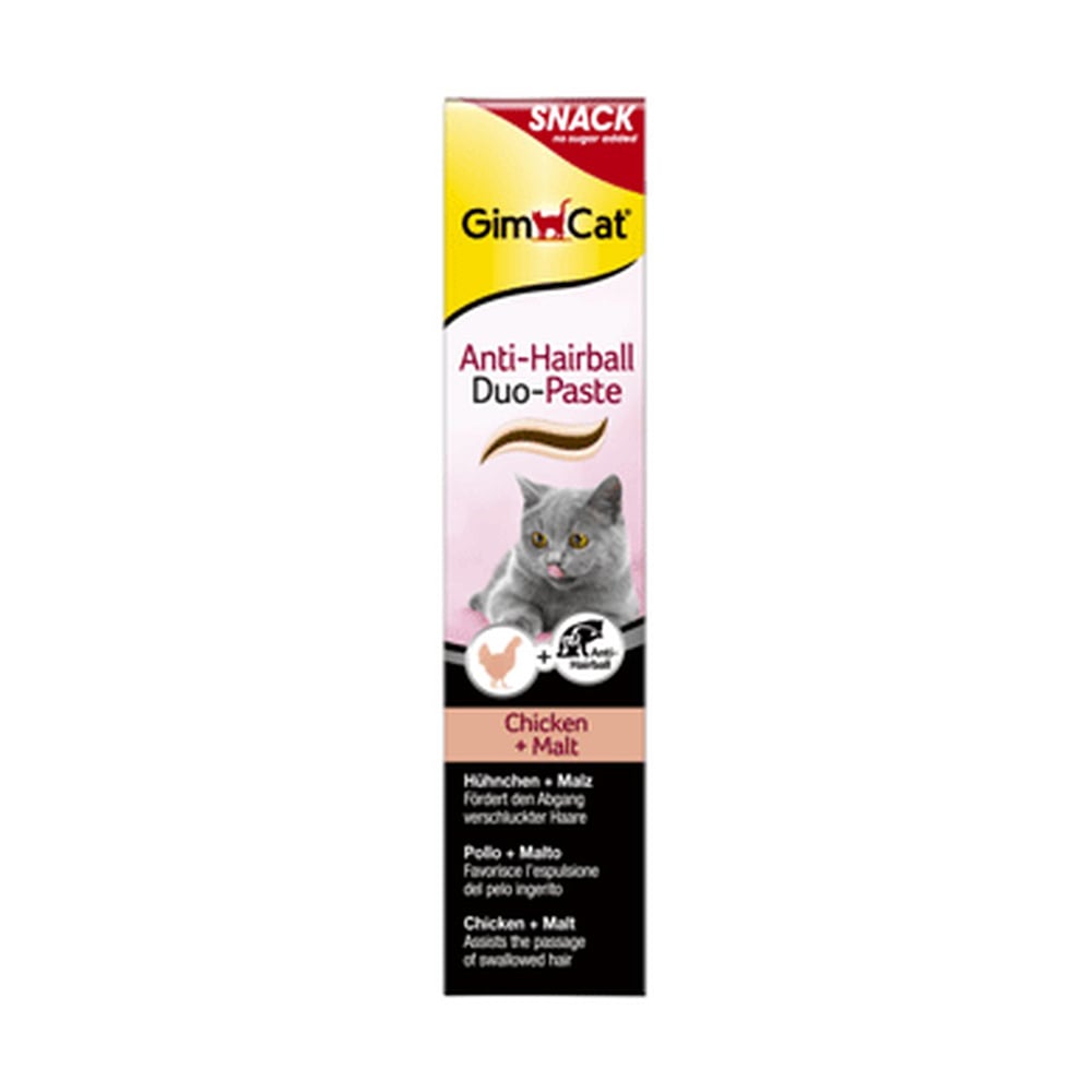 GB417233|10000 GimCat - Anti-Hairball Duo Paste Chicken+Malt 50G