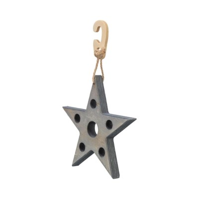 Xmas play and snack star 14x17cm grey