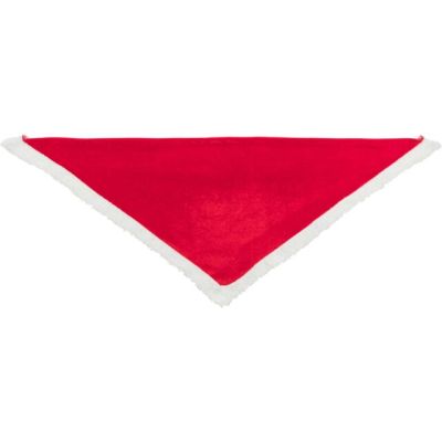 Xmas neckerchief velvet look/plush 75 cm