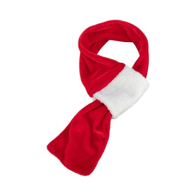 Xmas scarf velvet look/plush 70 cm