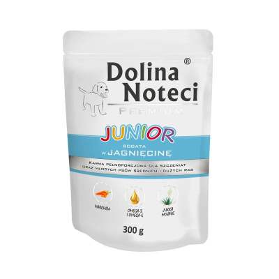 Dolina Noteci Junior Dog Premium Rich In - Lambakjöt 300 g