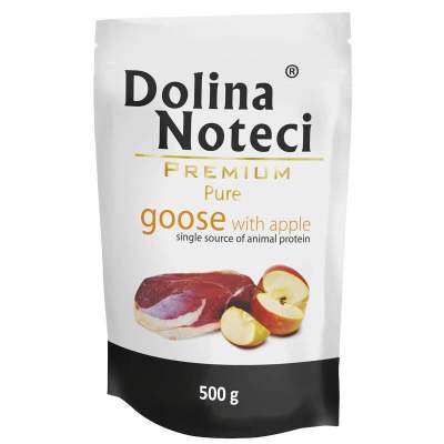 Dolina Noteci Dog Premium Pure - Gæs með epli 500 g
