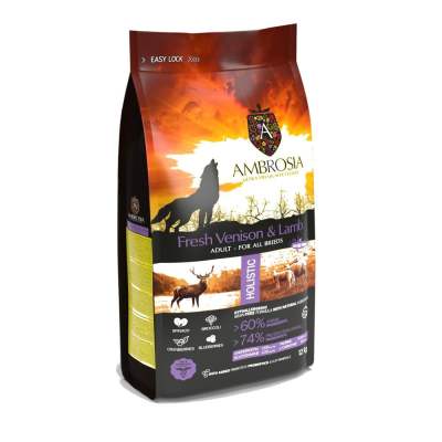 Ambrosia Classic Hundafóður Adult - Fersk Villibráð & Lamb 12Kg