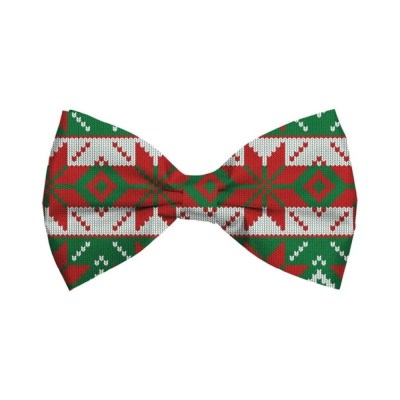Bow Tie Xmas Pattern Star Dog M