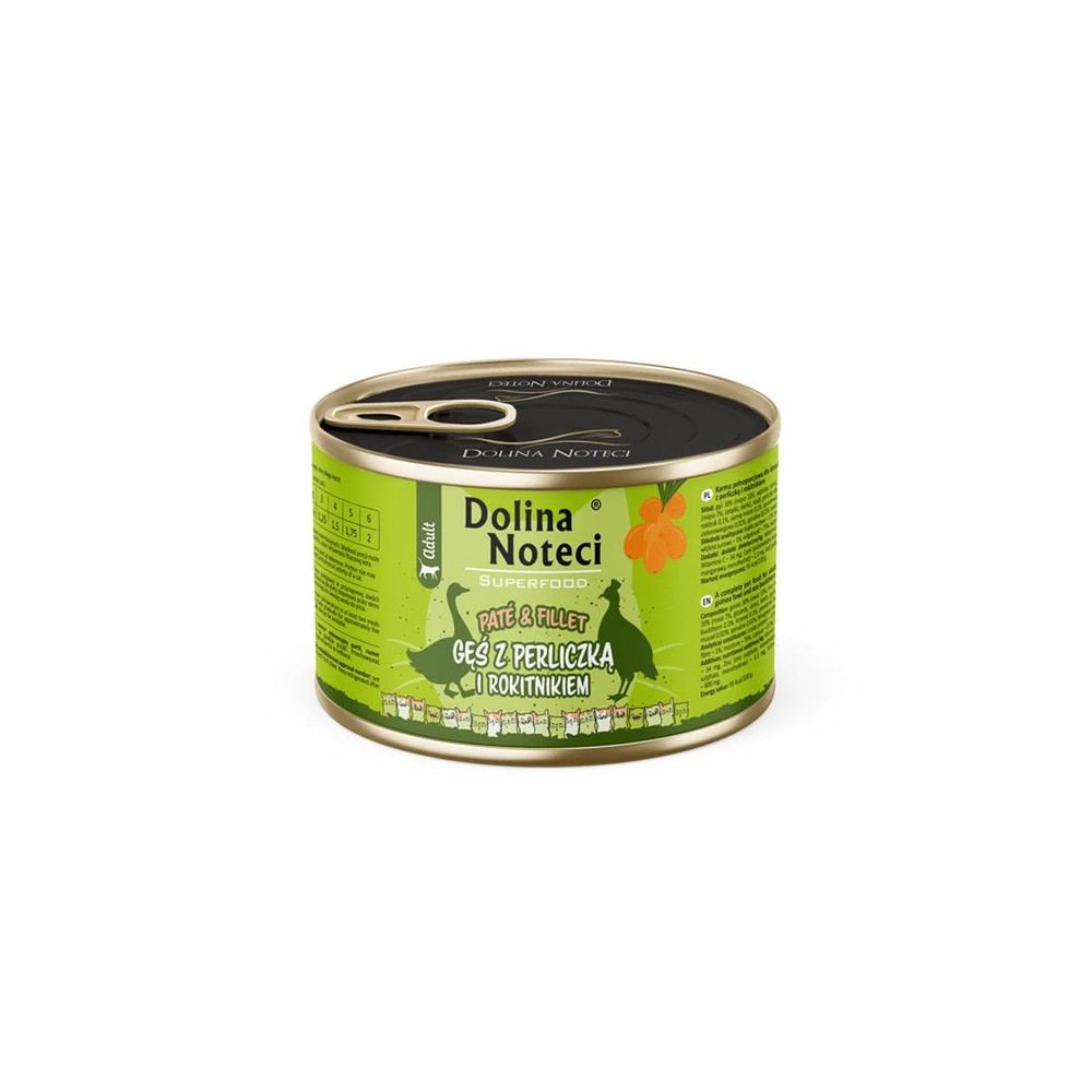 DN11838201 Dolina Noteci Cat Pate&Fillet - Gæs,Perluhæna,Hafþyrnir 185g