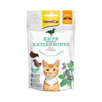 GimCat - Crunchy Snack Duck & Catnip 50G